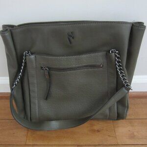 Simply Vera by Vera Wang Olive Green Purse with Chain Straps